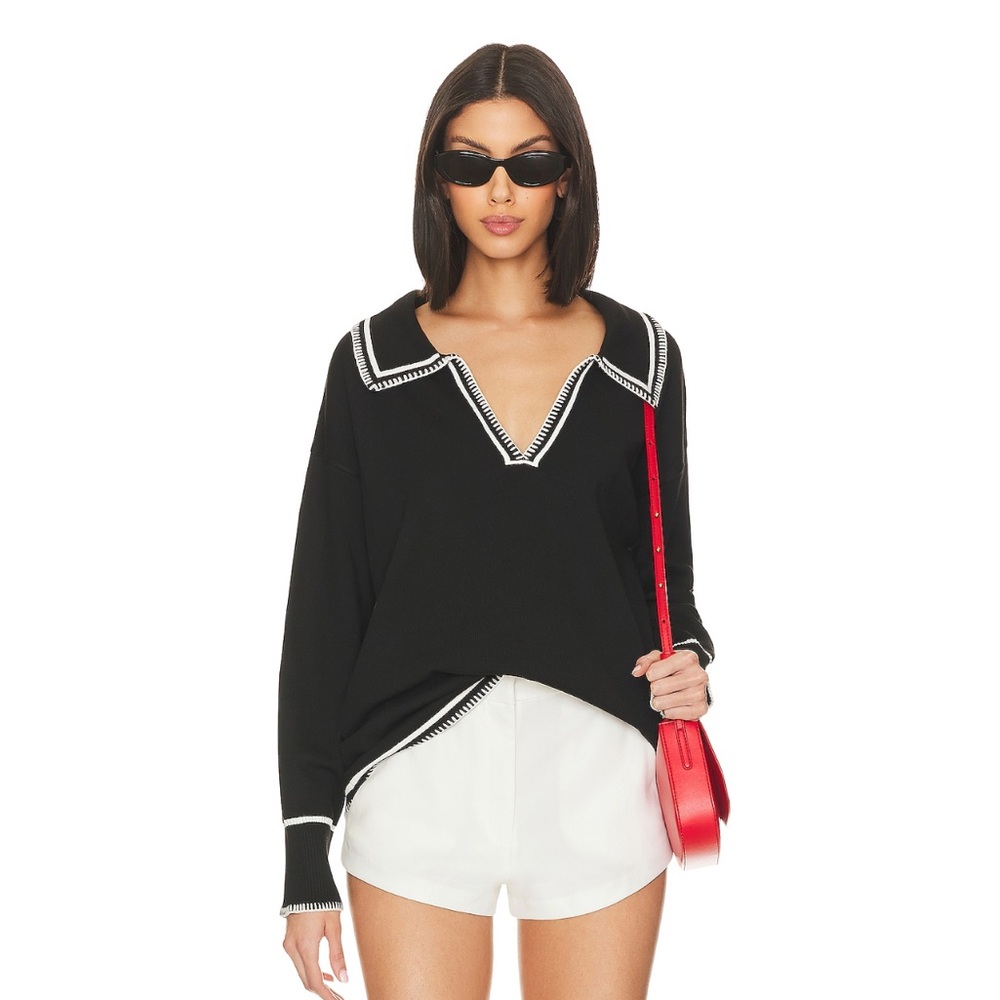 SNDYS “Arlington” collared sweater